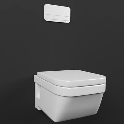 Унитаз и кнопка слива Villeroy & Boch — Вид 1