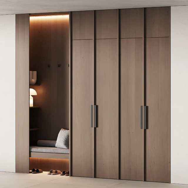 541 hallway zone 14 minimal modular wardeobe with seating niche — Descargar