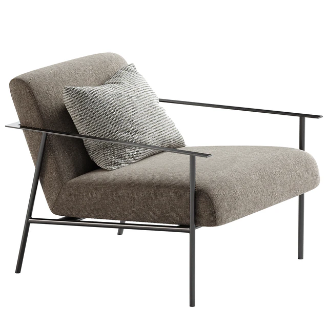 Tracy Fabric Lounge Chair Beige — Descargar