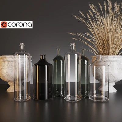 A set of decorative bottles. — Descargar