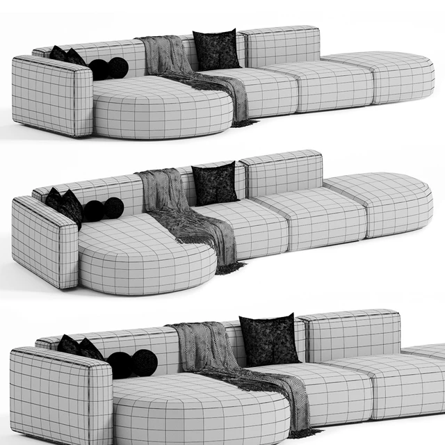 Belt modular Sofa — Скачать