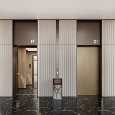 Elevator Lobby Design 09 — Вид 1