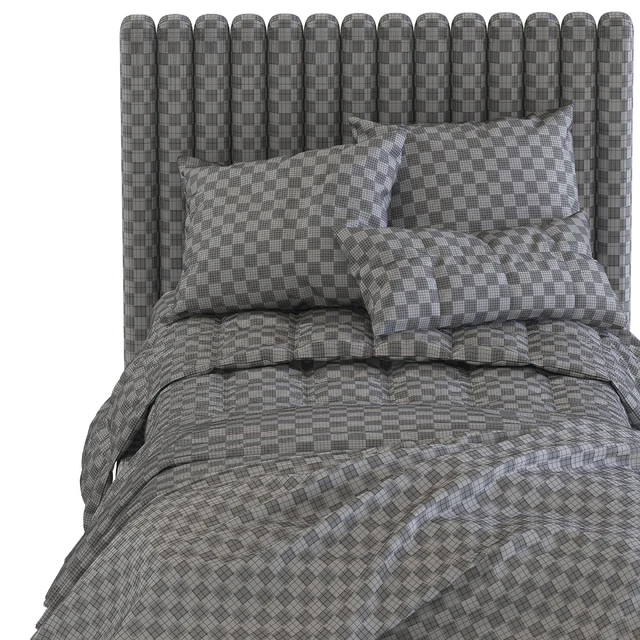 Bed with soft headboard 3 — Descargar