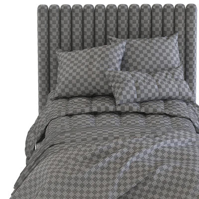 Bed with soft headboard 3 — Ver 5