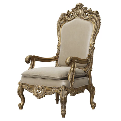 Asnaghi Interiors Throne Armchair art.19246 — Ver 1