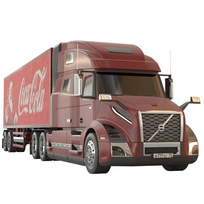 Volvo VNL Vinyl 760 Santa Tractor Truck — Вид 1