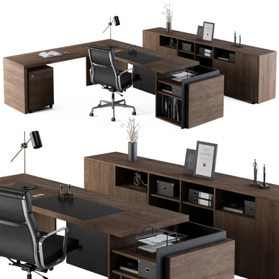 Office Furniture - Manager Set03 — Вид 1