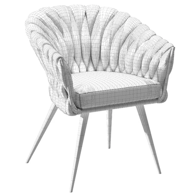Chair with Armrest Knot Blue — Вид 3