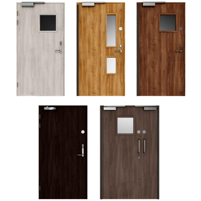 Wooden swing fire doors — Descargar
