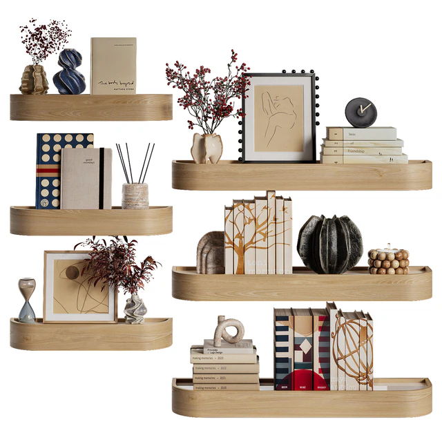 Shelves with decorative set — Descargar