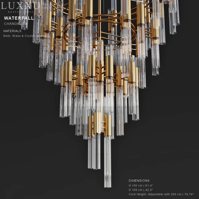 LUXXY Waterfall Chandelier — Descargar
