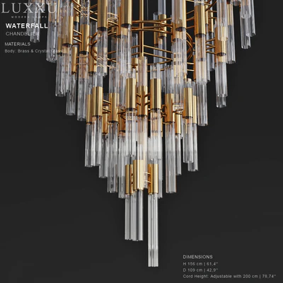 LUXXY Waterfall Chandelier — Ver 3