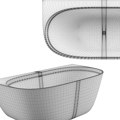 Wall-mounted bathtub Salini SOFIA WALL — Ver 3