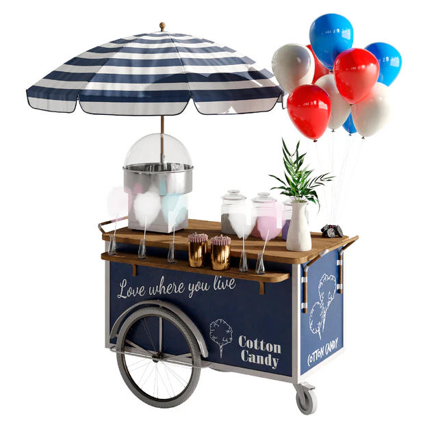 Cotton candy cart — Скачать