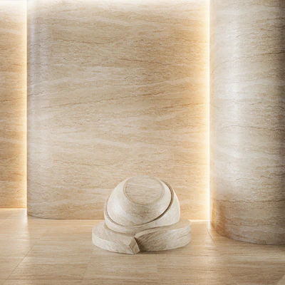 Travertine stone set (seamless) | 02 — Вид 4