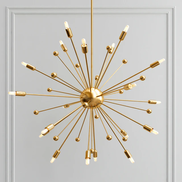 Italian Style Brass Sputnik Chandelier — Descargar