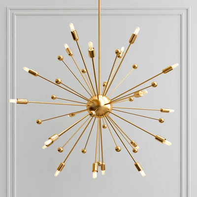 Italian Style Brass Sputnik Chandelier — Descargar
