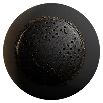 round manhole cover 022 — Descargar