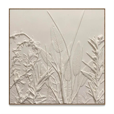 Plaster two square photo frames D-176 — Ver 7