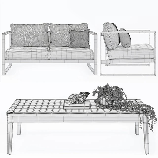Barcelona Outdoor Sofa — Descargar