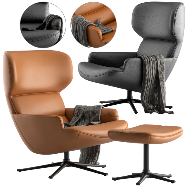 Boconcept-Trento chair + Trento footstool — Descargar