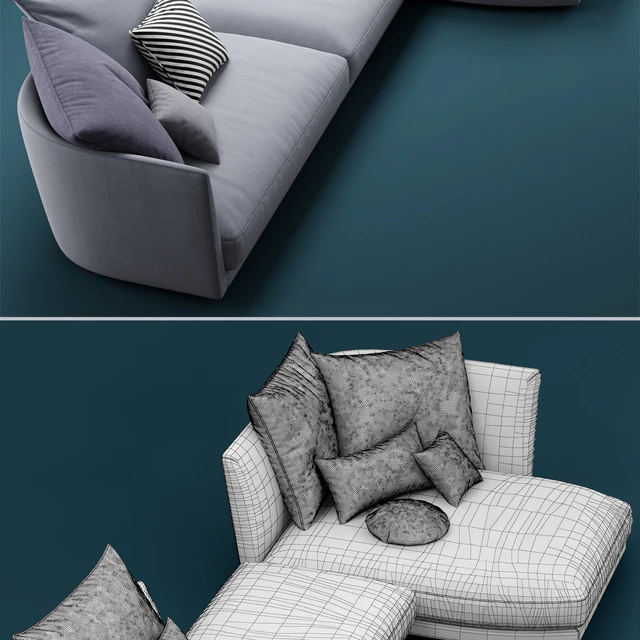 Sofa ROLF BENZ TONDO — Descargar