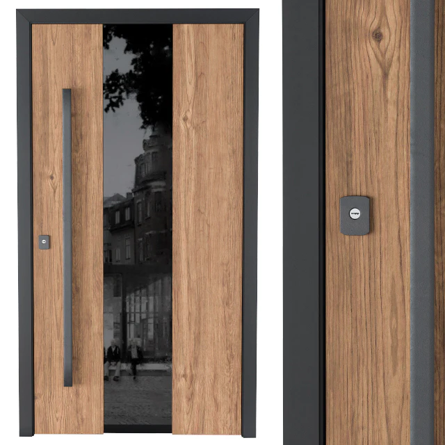 Door Wooden and Glass — Descargar