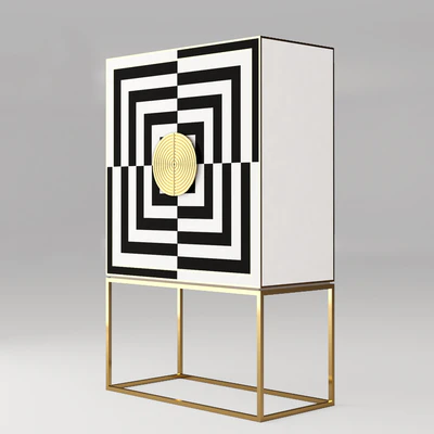 Op Art Bar cabinet Jonathan Adler — Вид 1
