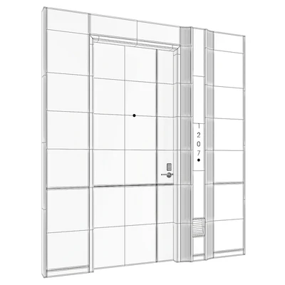 Modern Hotel Door 010 — Вид 2