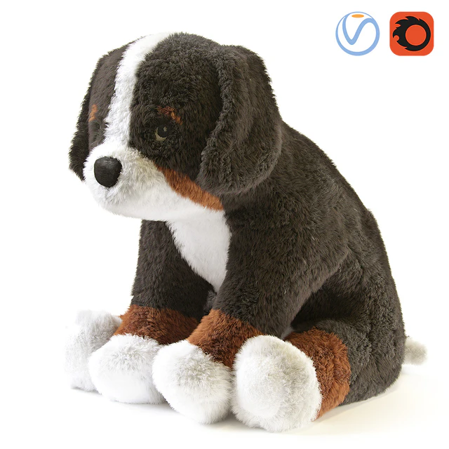 HOPPIG Bernese Shepherd White Soft Toy — Descargar