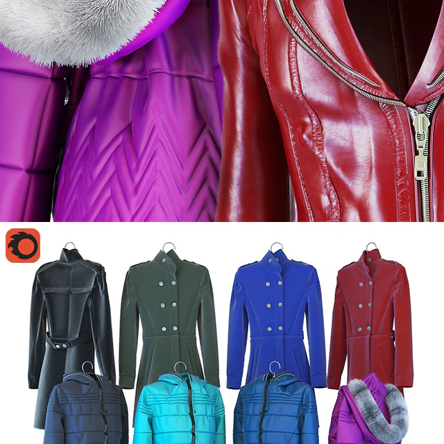 Women's leather jacket, coat and jacket — Download