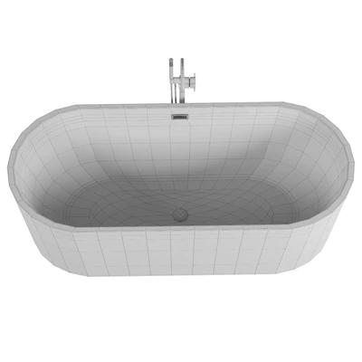 Acrylic bathtub Art & Max AM-525-1700-745 — Ver 3