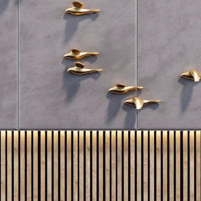 Decorative panel Birds Gold 10 — Вид 3
