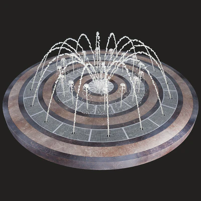 Round fountain dry — Ver 1