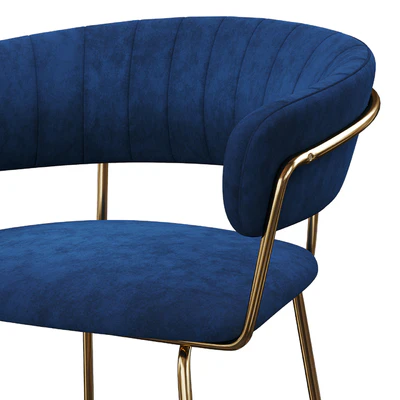 Hanna velvet bar stool — Вид 3