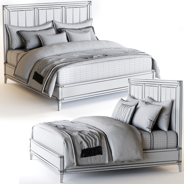 CAYDEN CAMPAIGN PANEL BED WITH CORNER BRACKETS Restoration Hardware — Descargar
