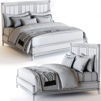 CAYDEN CAMPAIGN PANEL BED WITH CORNER BRACKETS Restoration Hardware — Ver 7