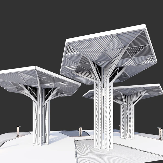 Architectural composition of canopies — Descargar