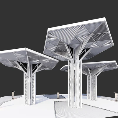 Architectural composition of canopies — Ver 4