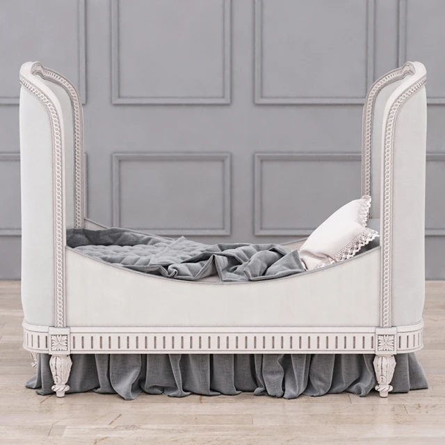 RH Belle Upholstered Toddler Bed (Antique Grey Mist) — Descargar