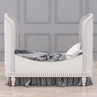 RH Belle Upholstered Toddler Bed (Antique Grey Mist) — Ver 1