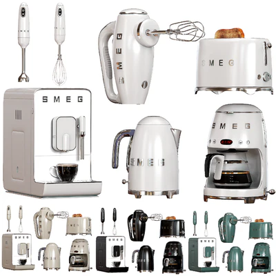 Set of kitchen appliances SMEG 02 — Ver 3