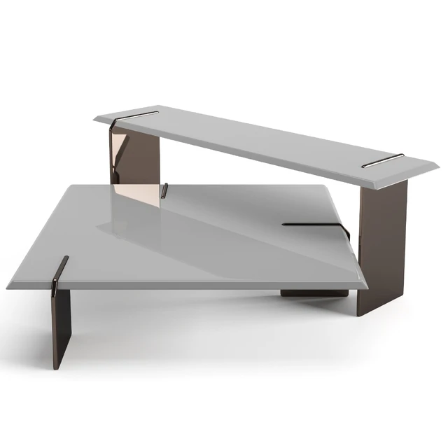 Minotti Keel square coffee tables set — Descargar