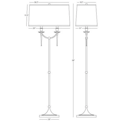 Robert Abbey Cedric Floor Lamp.1 — Вид 3