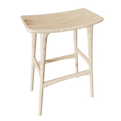 Oak Osso black bar stool (ETHNICRAFT) — Вид 5