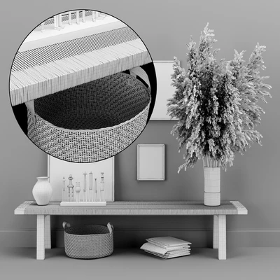 Decoration Set 02 pampas & Console — Вид 2