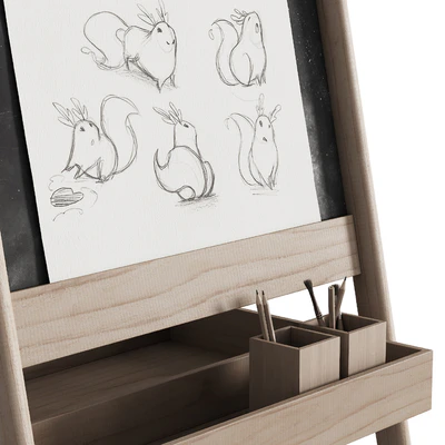 390 CB2 Wooden Kids Art Easel by Crate&kids 01 — Вид 6
