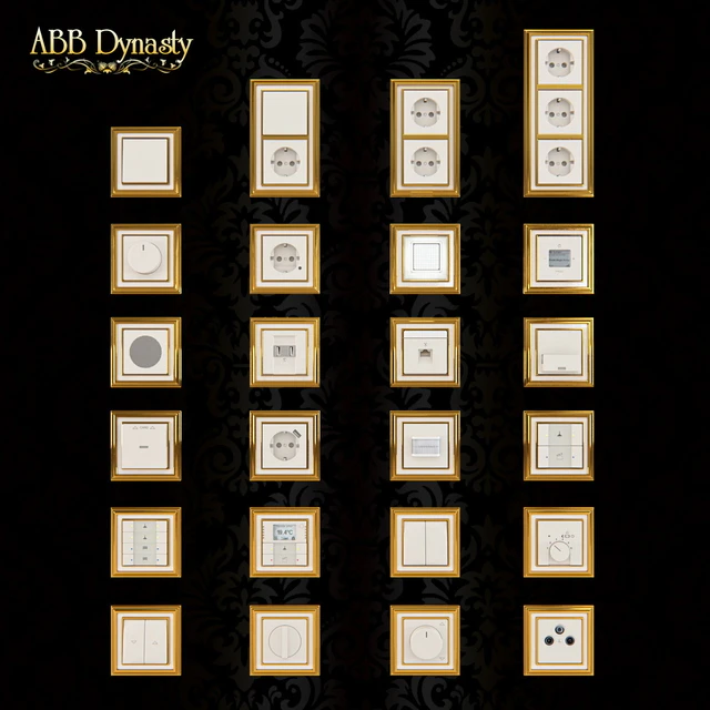 Розетки и переключатели Abb Dynasty, полированная латунь — Скачать
