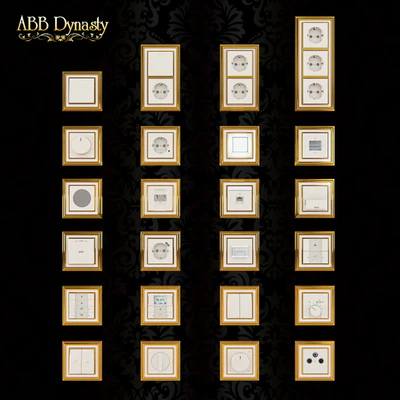 Розетки и переключатели Abb Dynasty, полированная латунь — Вид 1