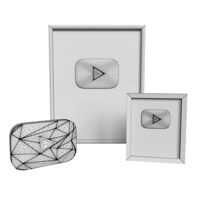 YouTube Play Buttons Decorative Set — Ver 2